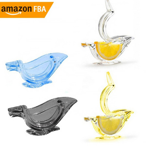 2024 New Arrivals Colorful Acrylic Juicer Portable Transparent Fruit Bird Shape Lemon Squeezer Hand Manual Juicer