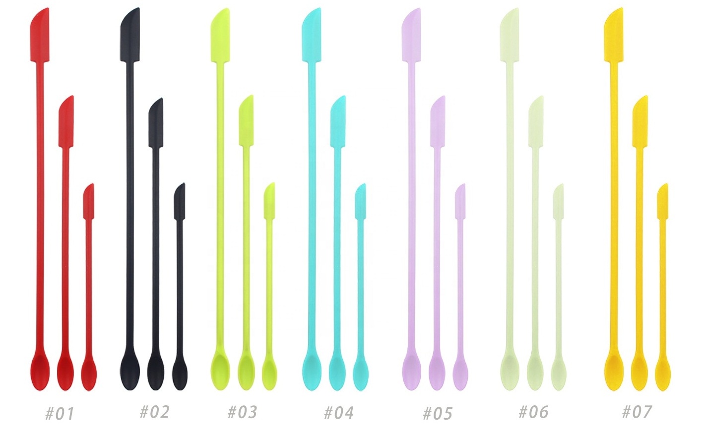 2024 New Products Home and Kitchen Tools Double Headed Scraper Silicone Small Tip Spatula