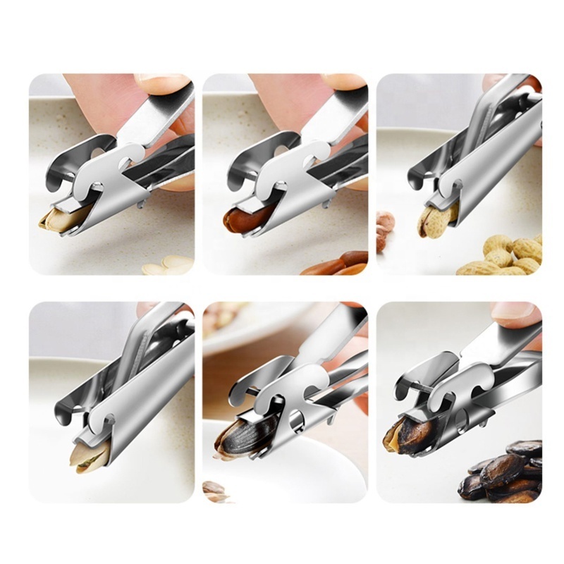 New Product Ideas 2024 Stainless Steel Nut Shell Cracker Pistachio Sheller Sunflower Seeds Peeler Walnut Pine Sheller