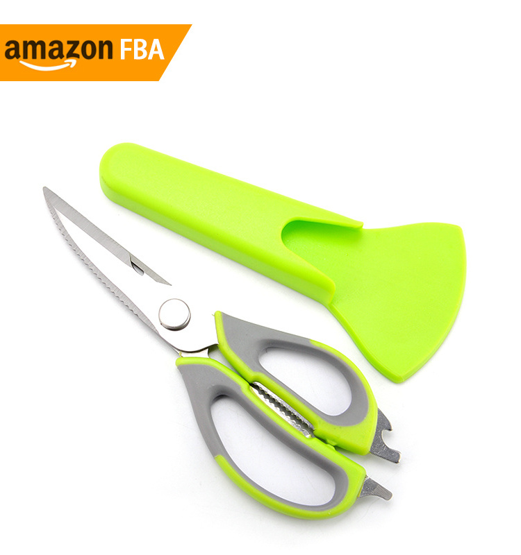 2024 Multifunctional Kitchen Scissors, Heavy Duty Come Apart Stainless Steel Kitchen Shears with Magnetic Holder