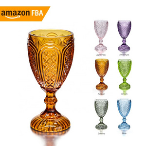 Wholesale Water Wine Cups Colored Glassware Goblets Amber Vintage 2024 Wedding Champagne CLASSIC Crystal Glasses