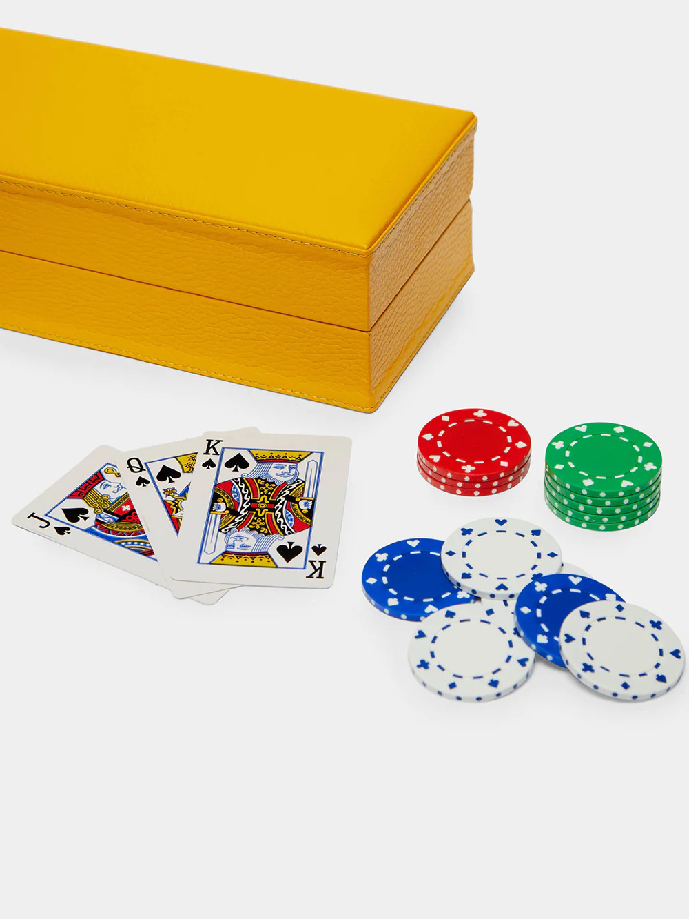 Leather Mini Poker Set Chip box