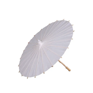 Wedding chinese japanese bamboo parasol sun hand traditional craft pure handicraft white oil paper umbrella