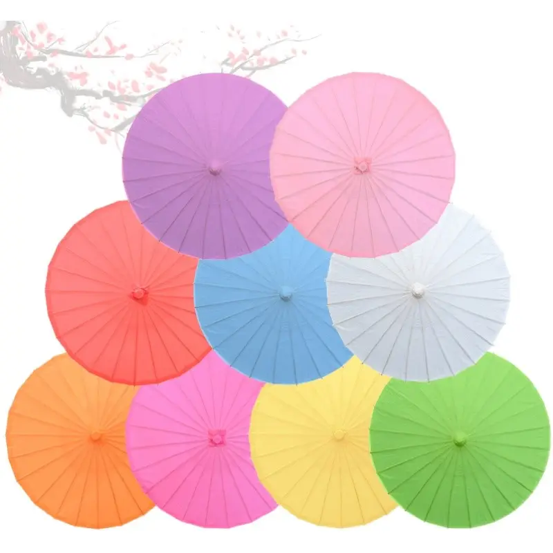 Chinese traditional handmade parasol folded oil paper umbrellas with photo print paper parasol wedding mini umbrella