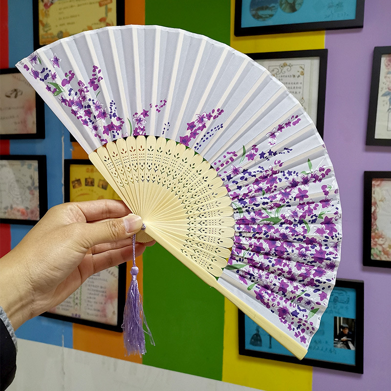 High Quality Personalized Bamboo Hand Held Fan Wedding Fan Classical  Male Hand Bamboo Fans in Chinese Style