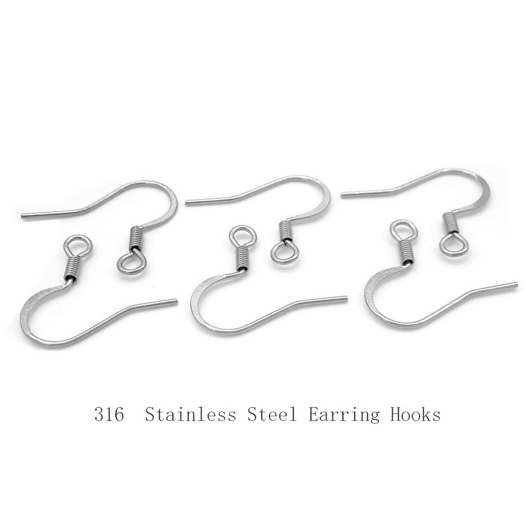 gold color 316 stainless steel earring hooks