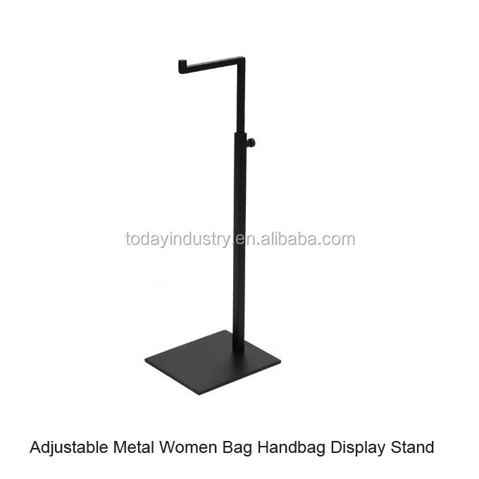 Adjustable Metal Bag Display Stand Stainless Steel Handbag Display Rack Holder