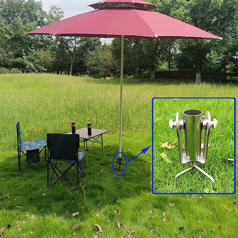 Umbrella Clamp Garden Portable Umbrella Stand With Adjustable Universal Clamp