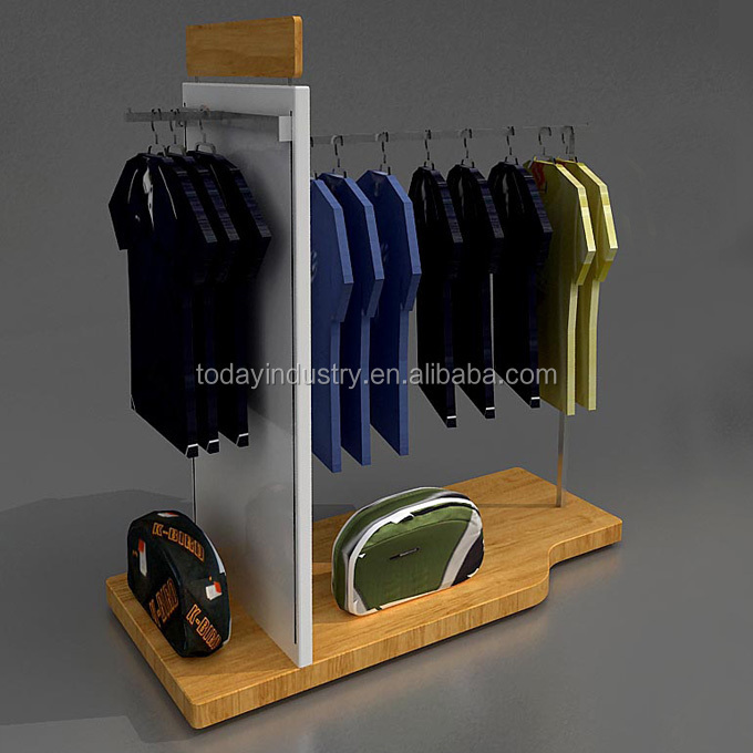 Metal Clothing Storage Display Stand Display Racks with Hooks