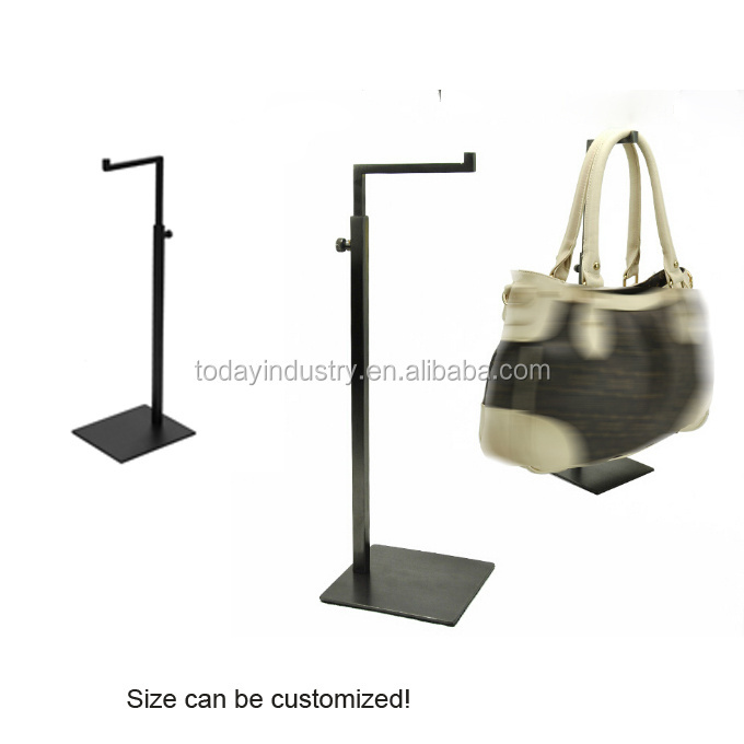 Adjustable Metal Bag Display Stand Stainless Steel Handbag Display Rack Holder