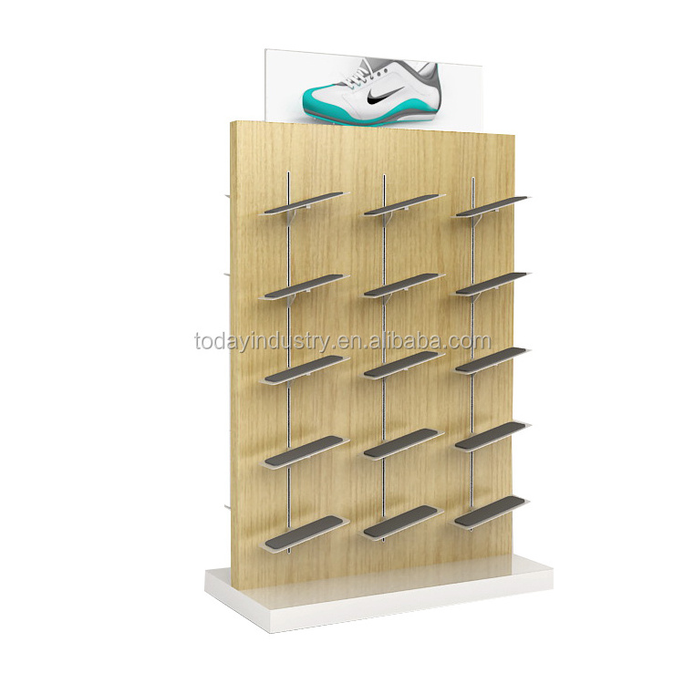 wall mount shoe shop display shelf shoes store table display ideas unit rack stand