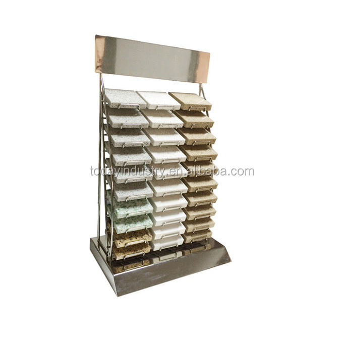 Ceramic Display Stand Metal ,Granite Tile Display Rack