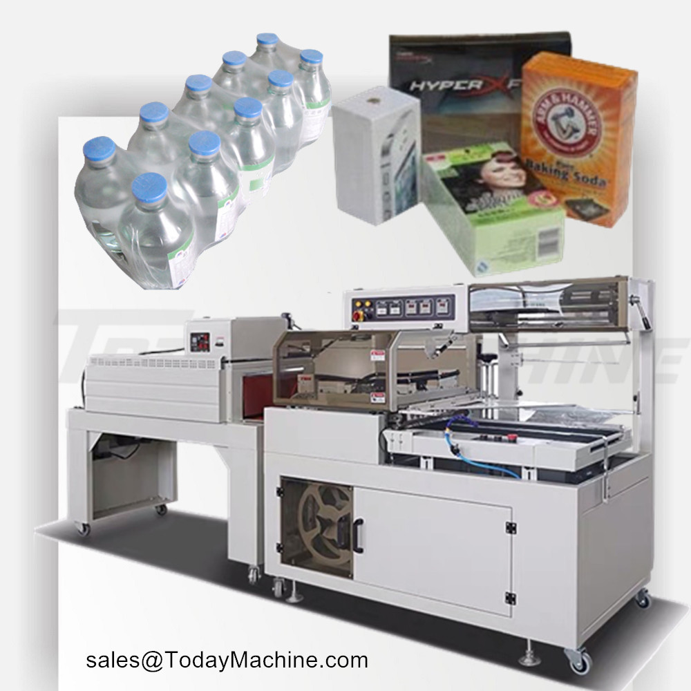 Automatic Sleeve Film Cutter And Sealer Shrink Wrap Packaging Water Bottle Packaging Machine