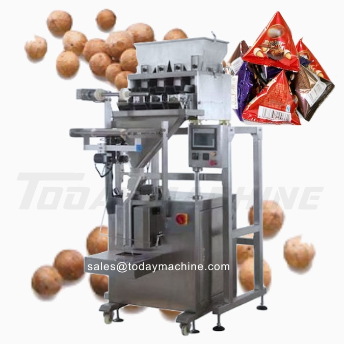 Vertical packing machine with 4 heads linear weigher