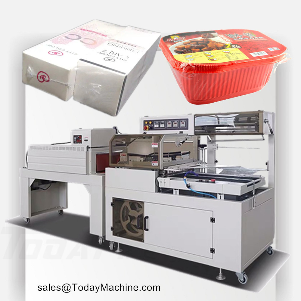 Automatic Sleeve Film Cutter And Sealer Shrink Wrap Packaging Water Bottle Packaging Machine