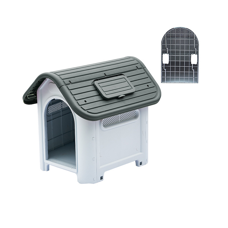 Dog House Kennel Outdoor Comfortable And Eco-Friendly Foldable Plastic