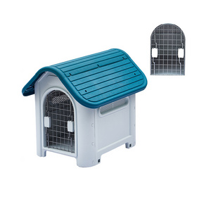 Dog House Kennel Outdoor Comfortable And Eco-Friendly Foldable Plastic