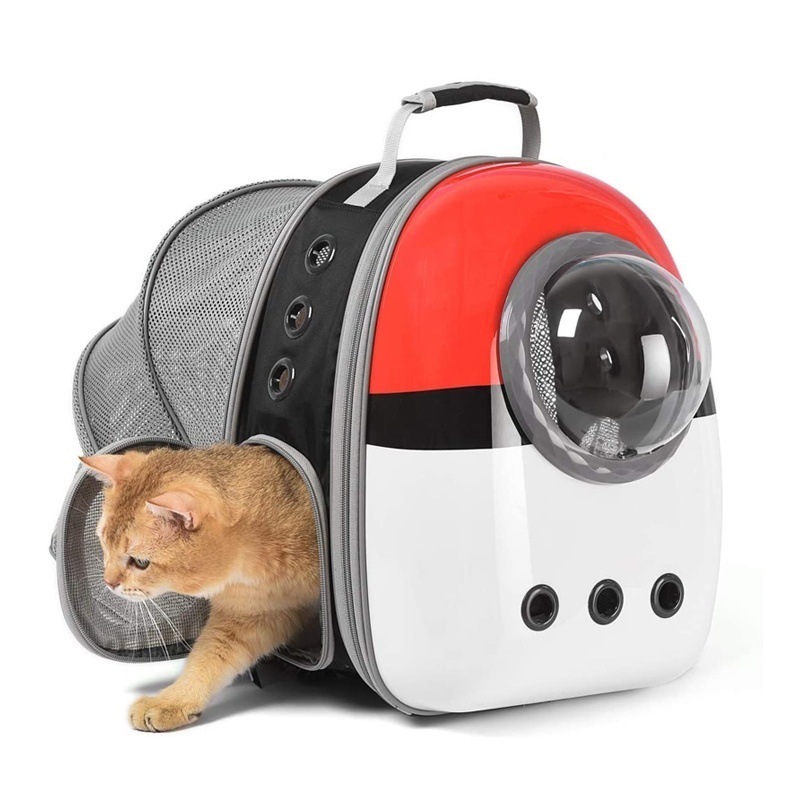 Cat Bag Multifunctional Folding Space Capsule Pet Bag Outing Portable Dog Bag Expandable Pet Backpack Carrier Durable Suitcase