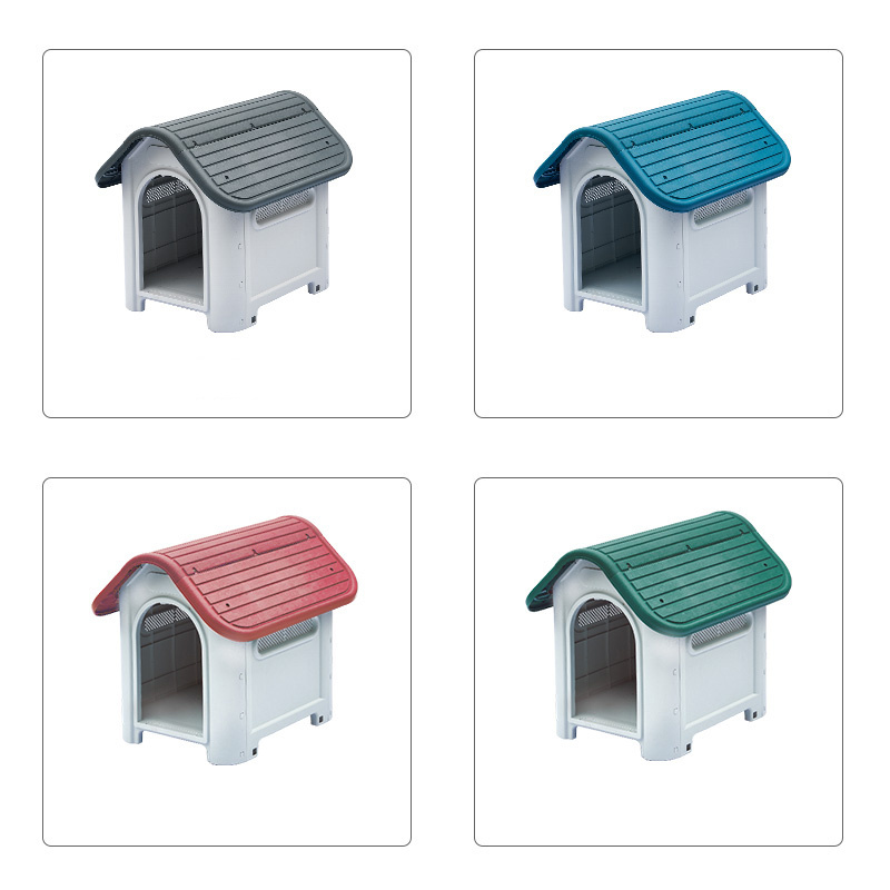 Dog House Kennel Outdoor Comfortable And Eco-Friendly Foldable Plastic