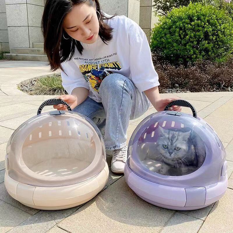 Portable Travel Cat House Pet Travel Box Multi-function Cat Carrier Portable Space Capsule