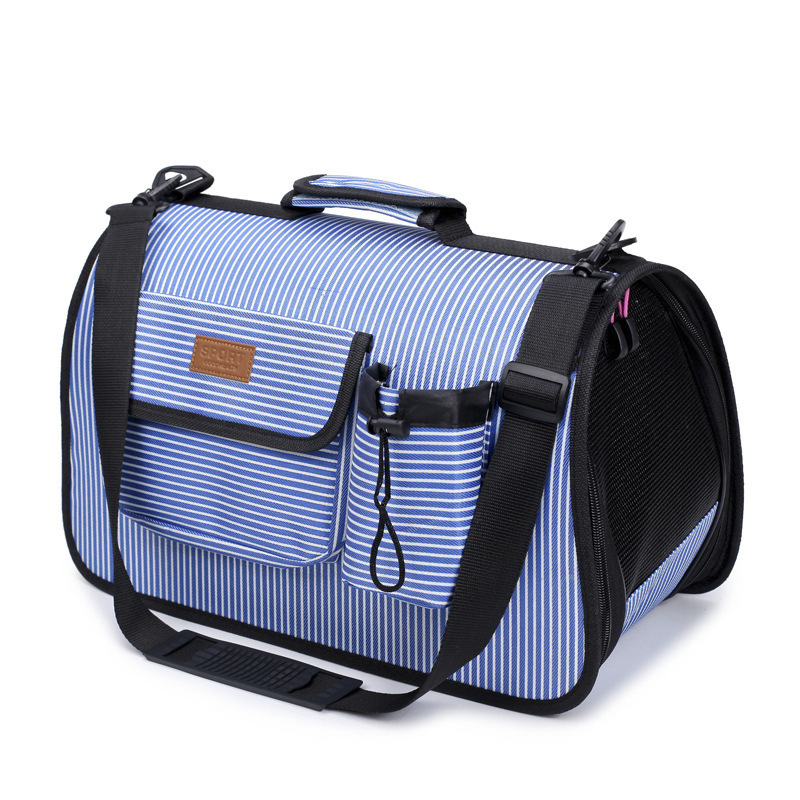 2023 New Portable Pet Travel Foldable Oxford Fabric Dog Cat Bicycle Basket Pet Carrier Pet Backpack