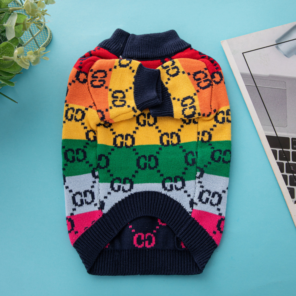 Cat Dog Sweater Dog Jumpers Sweater Pullover Jacquard Pet Clothes Knitted Dog Sweaters