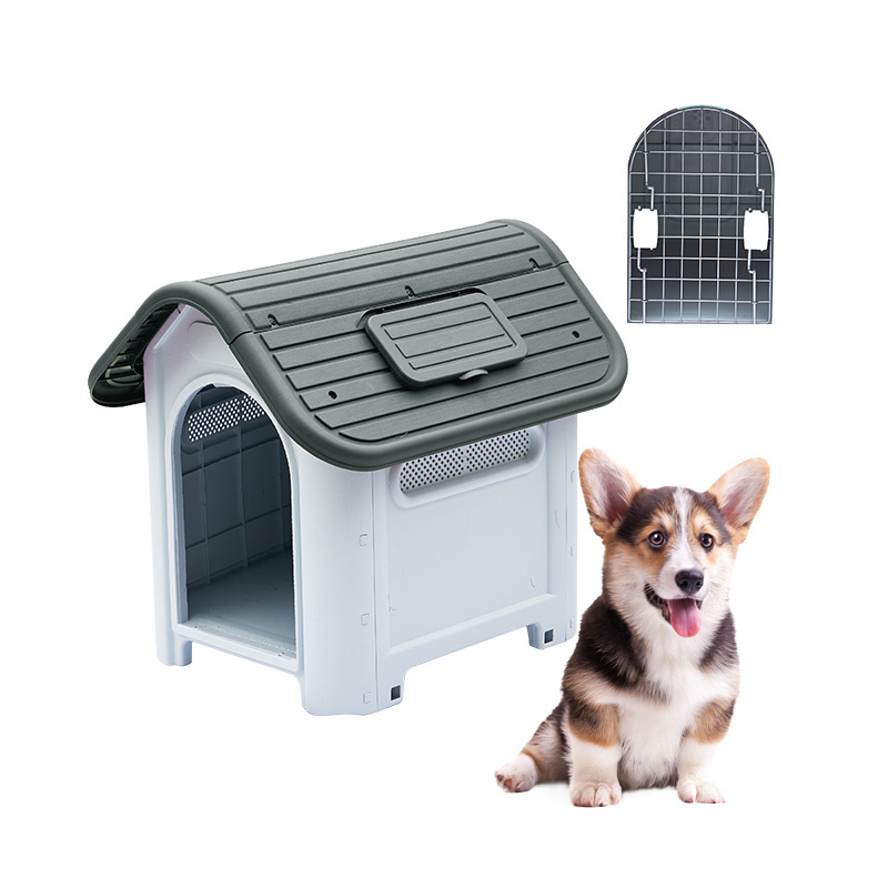 Dog House Kennel Outdoor Comfortable And Eco-Friendly Foldable Plastic