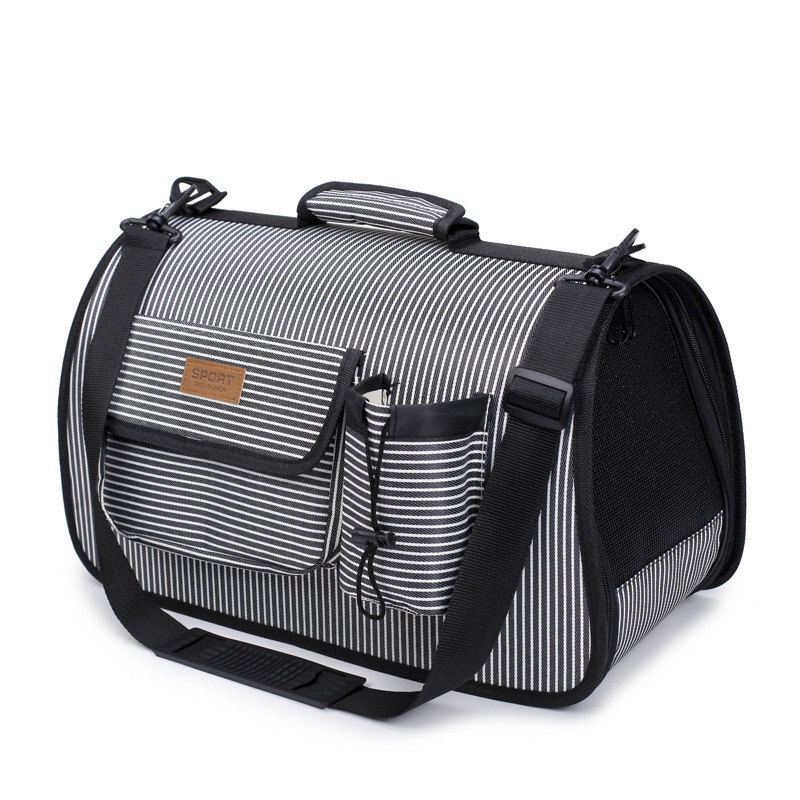 2023 New Portable Pet Travel Foldable Oxford Fabric Dog Cat Bicycle Basket Pet Carrier Pet Backpack