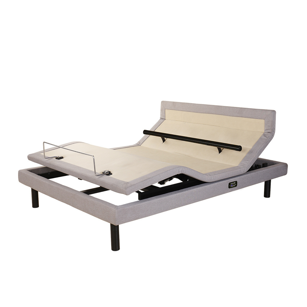 Todly Electric Smart Mulin Adjustable Bed with 4 Mulin Brand Motors Head tilt Lumbar Support