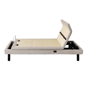 Todly Electric Smart Mulin Adjustable Bed with 4 Mulin Brand Motors Head tilt Lumbar Support