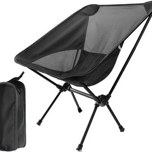 Travel Lightweight Aluminum Ground Folding Chair Beach Chair Outdoor Camping Chair