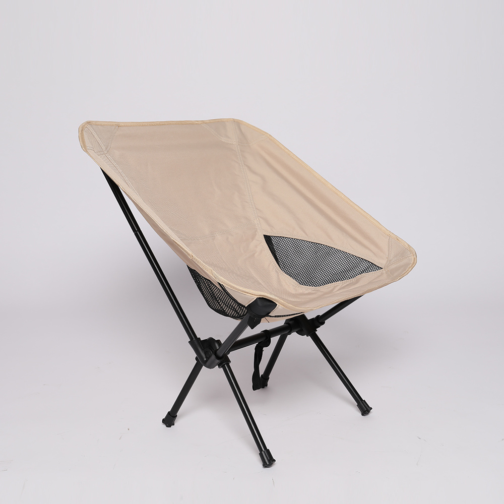 Travel Lightweight Aluminum Ground Folding Chair Beach Chair Outdoor Camping Chair