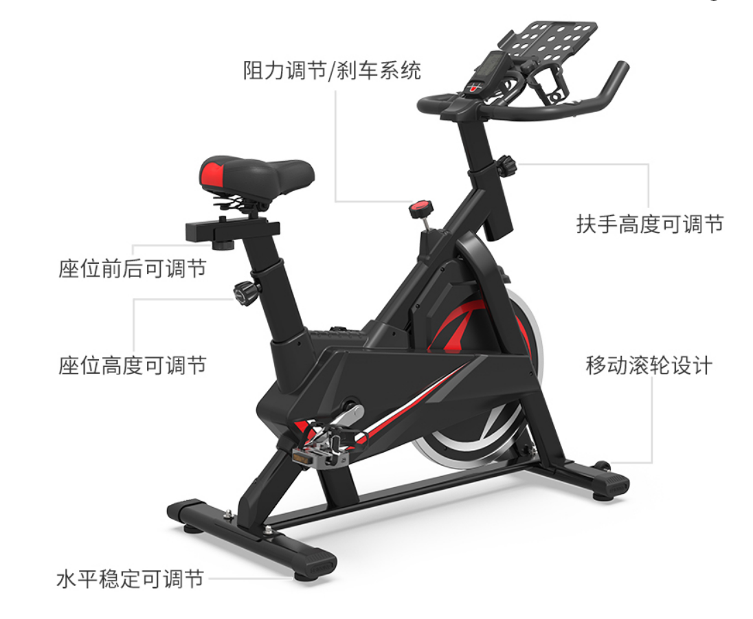 TODO wholesale Exerciser Elliptical cross trainer Gym fitness spin air bicycle exercise dynamic commercial spinning bike