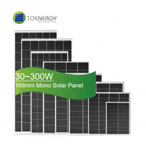 TOENERGY 200 210 220 230 240 250 Watt Off-grid Solar Panel with 166mm Monocrystalline Solar Cell for Off-grid System