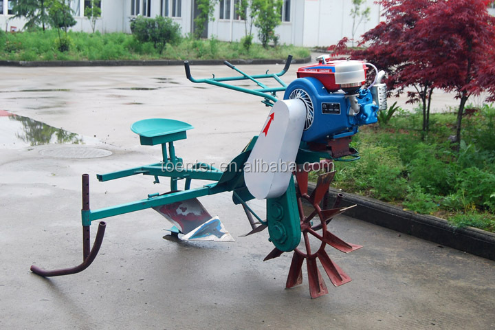 Mini two wheels water paddy hand tractor rotary tiller price