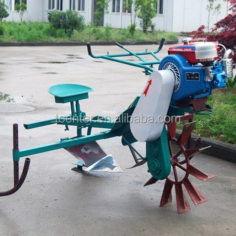 High efficient hand hold riding type rice plough tiller/rice cultivator