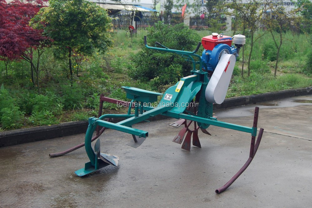 High efficient hand hold riding type rice plough tiller/rice cultivator