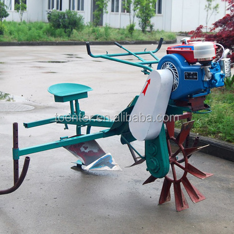 Mini two wheels water paddy hand tractor rotary tiller price