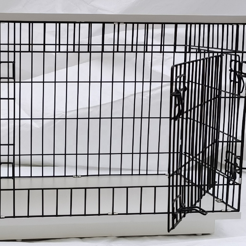 Indoor Pet Crate Dog Cage Metal Wire Pet Crate House Factory New Breathable Kennel a Wholesale Travel Durable Portable Indoor