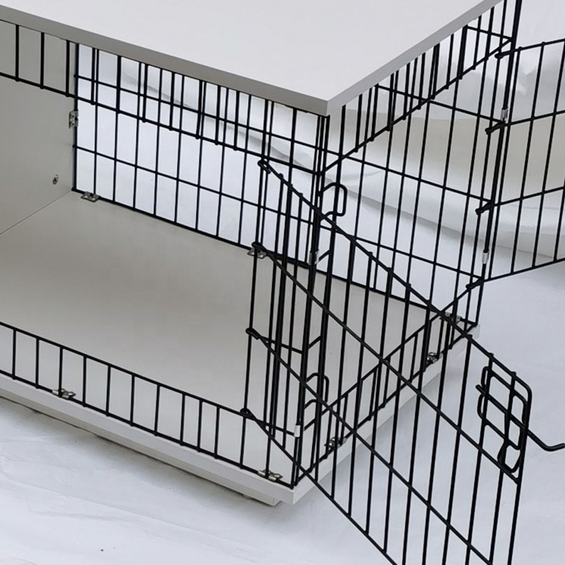 Furniture Wire Cage Fashion Durable Indoor Dog Crate House Metal Iron Hot Sale Puppy Pet Crate a Wholesale OEM Wooden Box Solid