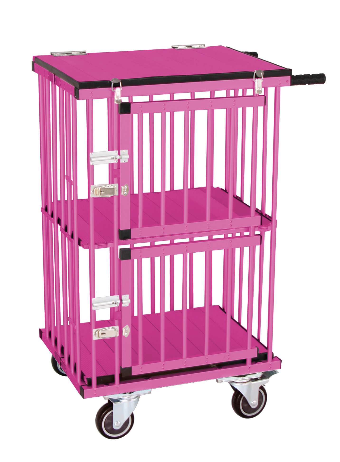 KB-514NAT Aeolus Aluminum Foldable Pet Cage Dog Trolley China factory supply new design pet trolley