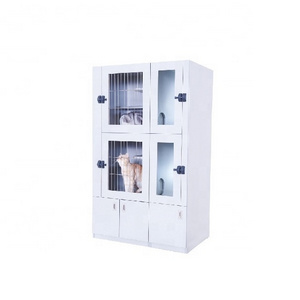 KC-701 Heavy Duty Cat Condo Double-Deck Pet Kennel Cages Kitty Condo Kennel