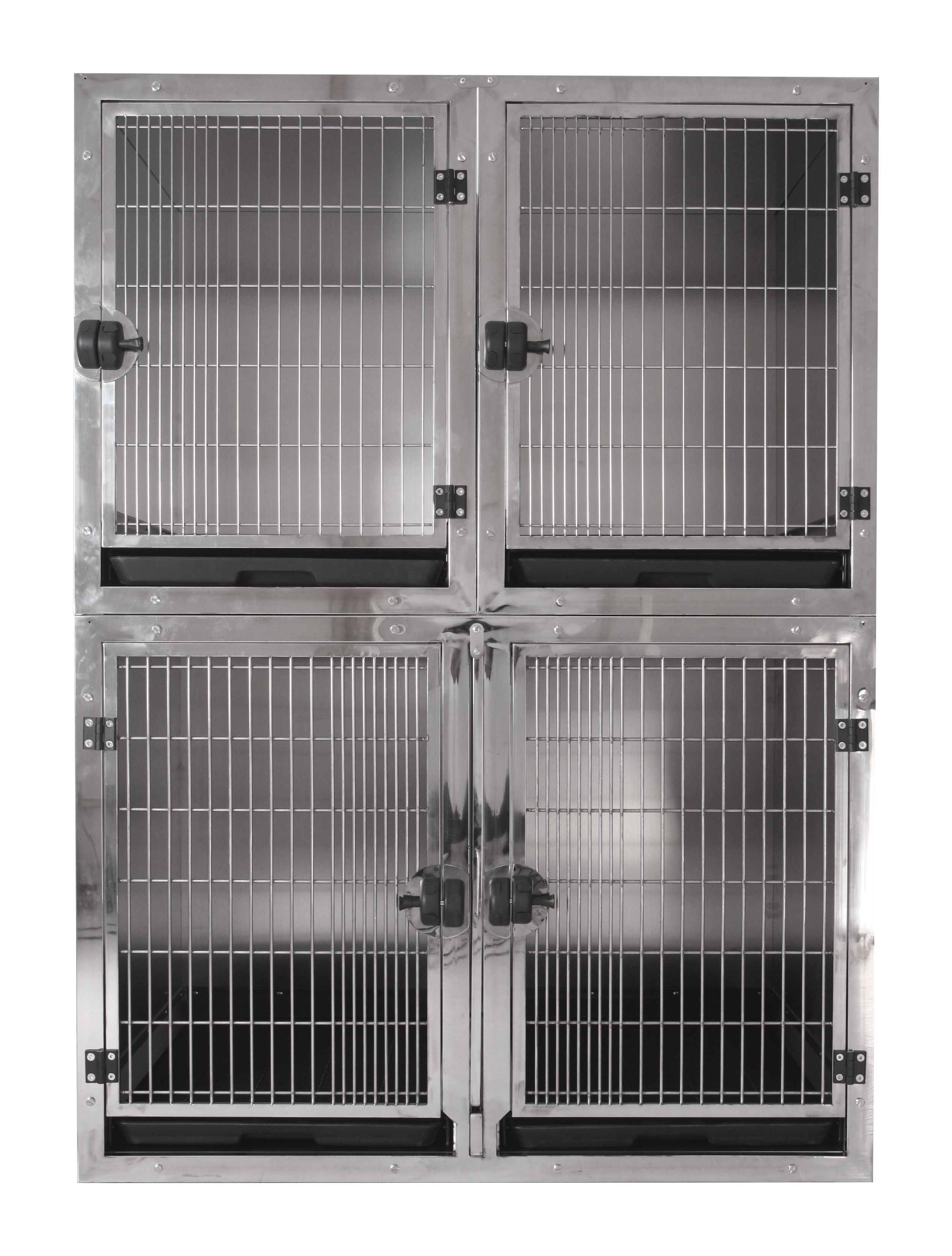 KA-505-201 Heavy Duty Dog Kennel Stainless Steel Pet Modular Cages Crates for Large Dogs