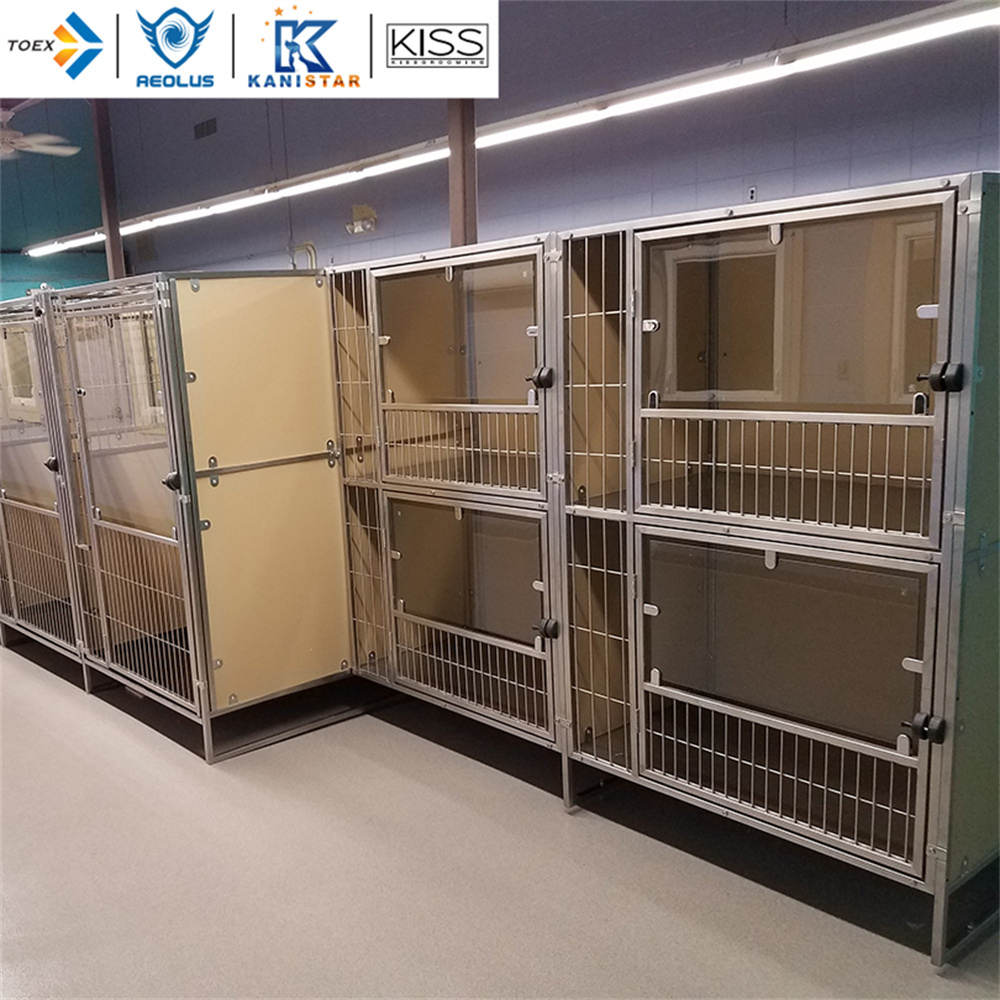 Animal Shelter Breeding Kennel Dog Run Walk-in Kennel Shanghai Factory Crates for Large Dogs