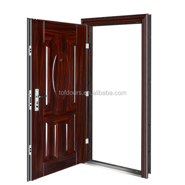 Hot Sale 110 degree Opening Sound-proof Wrought Iron Door Safety 3d Design