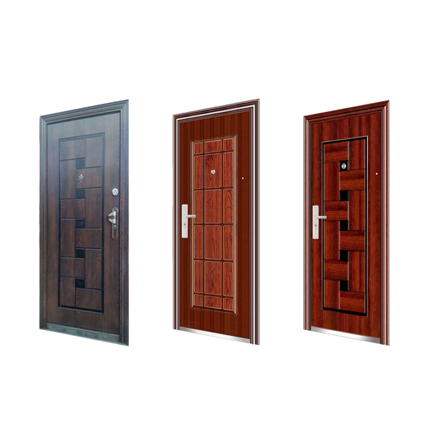 Modern Stainless Reinforced Exterior Steel Metal Door Others Fancy Safety Security Doors Cheap Price