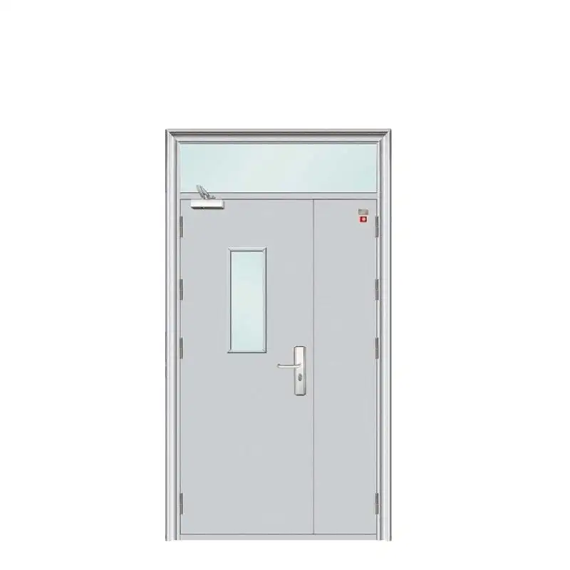 New Arrival Manufacture Red High Quality Security Steel Fire Rated Fireproof Door for Houses