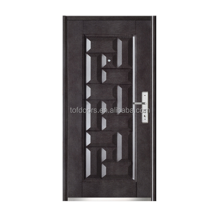 S.S Handle Soundproof Solid Durable Front Exterior Security Doors Design For House