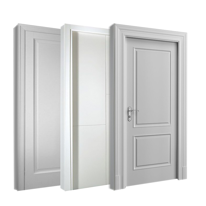 Hot Sale Popular Simple Design Security Customized Manufacture  Interior Wooden Door for Home