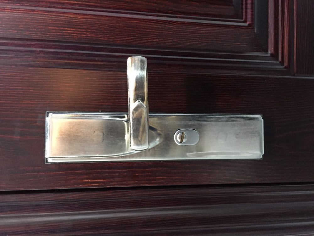 Supply Apartment Front Main Door Single Swing Security  Metal Entrance Door Design With Advanced Security Lock